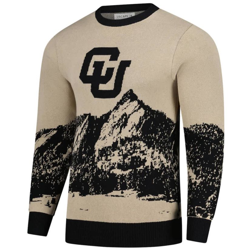 NCAA Unisex Colorado Buffaloes Renew Knit Vintage Pullover Sweater