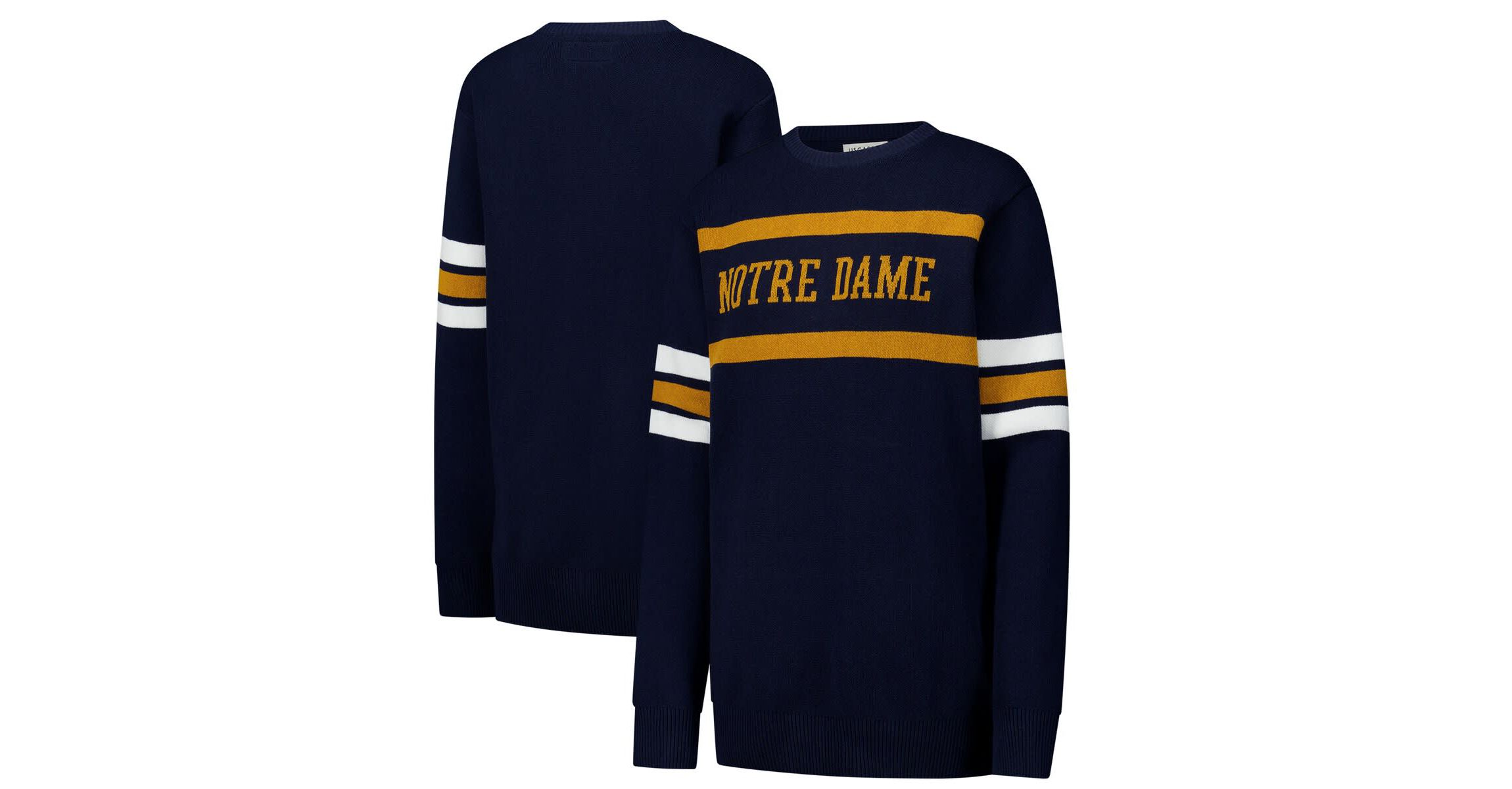 NCAA Unisex Notre Dame Fighting Irish Renew Knit Vintage Pullover Sweater