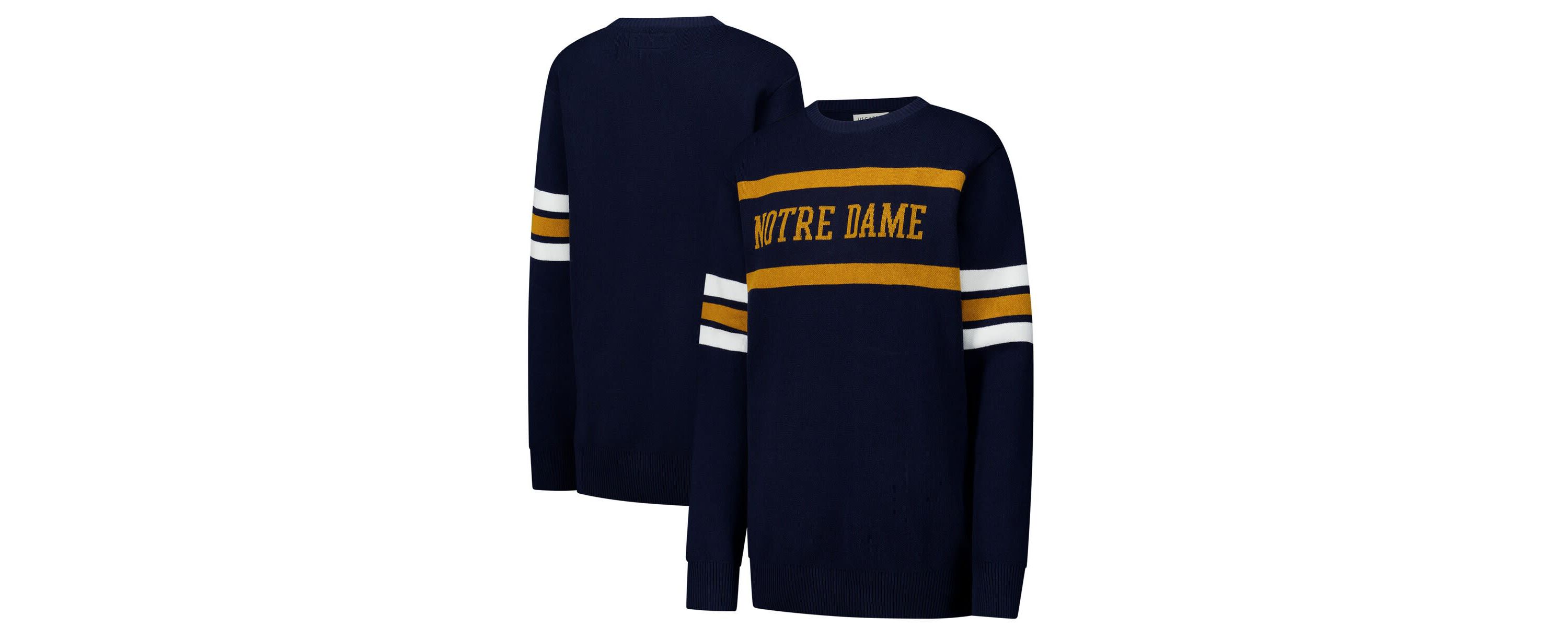 NCAA Unisex Notre Dame Fighting Irish Renew Knit Vintage Pullover Sweater