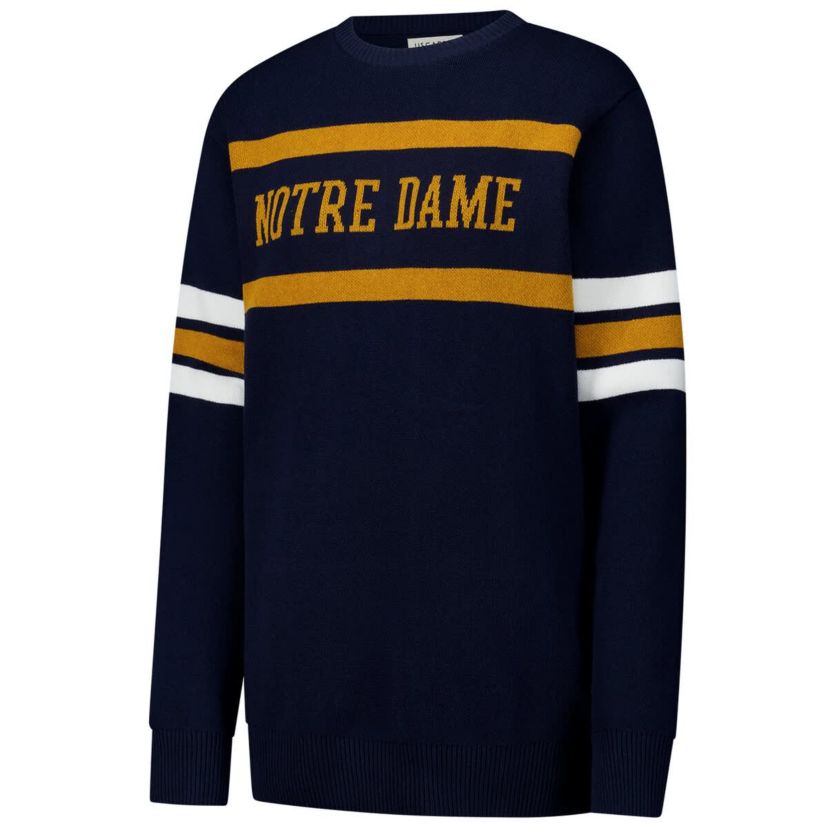 NCAA Unisex Notre Dame Fighting Irish Renew Knit Vintage Pullover Sweater