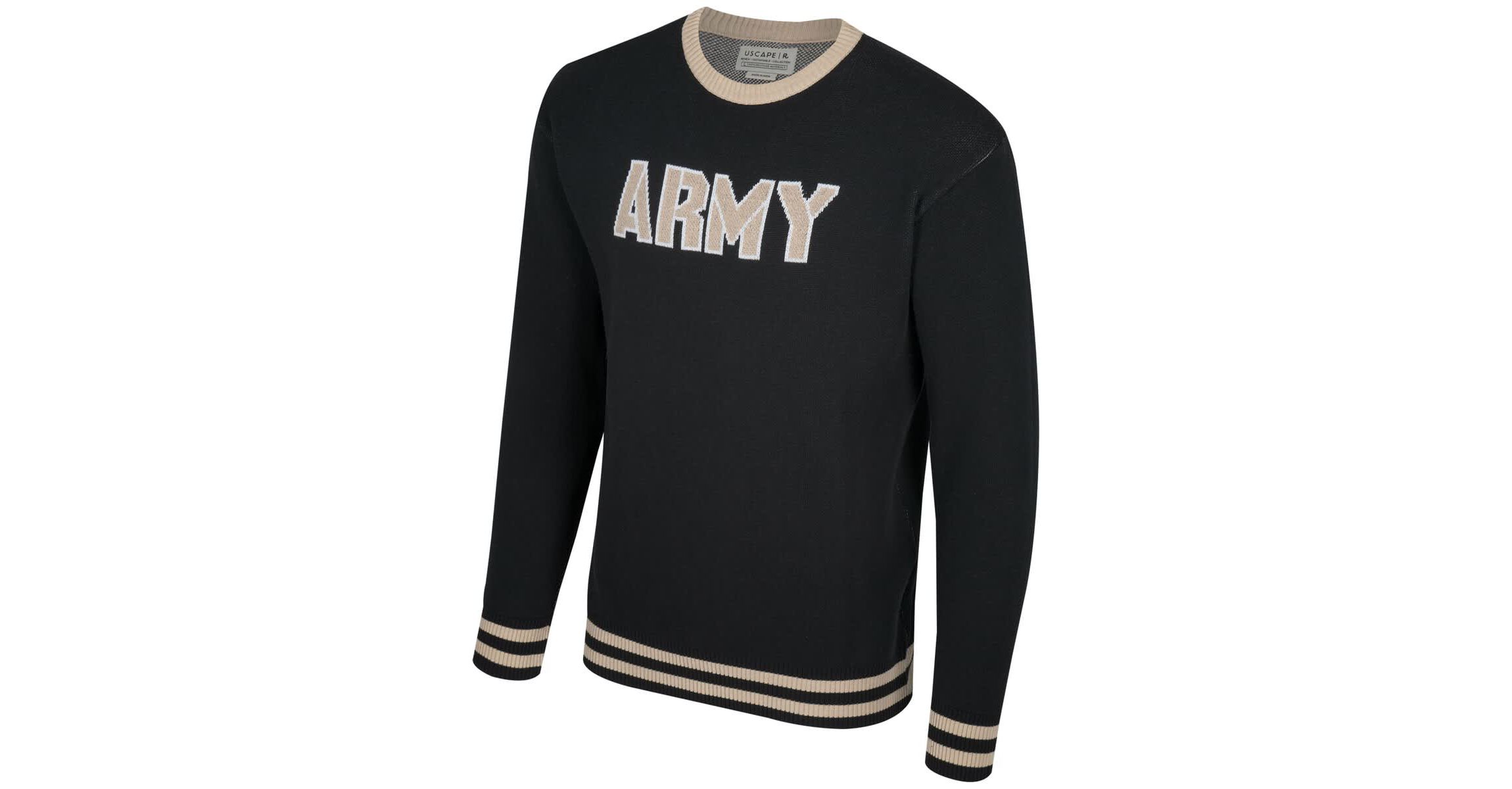 Army Black Knights NCAA Unisex Army Knights Renew Knit Vintage Pullover Sweater
