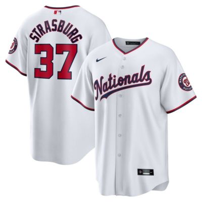 Men's MLB Nike Stephen Strasburg Washington Nationals Home Replica Jersey
