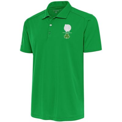 Antigua Men's NBA Kelly Boston Celtics Shamrock Tribute Polo, Green, 3XL