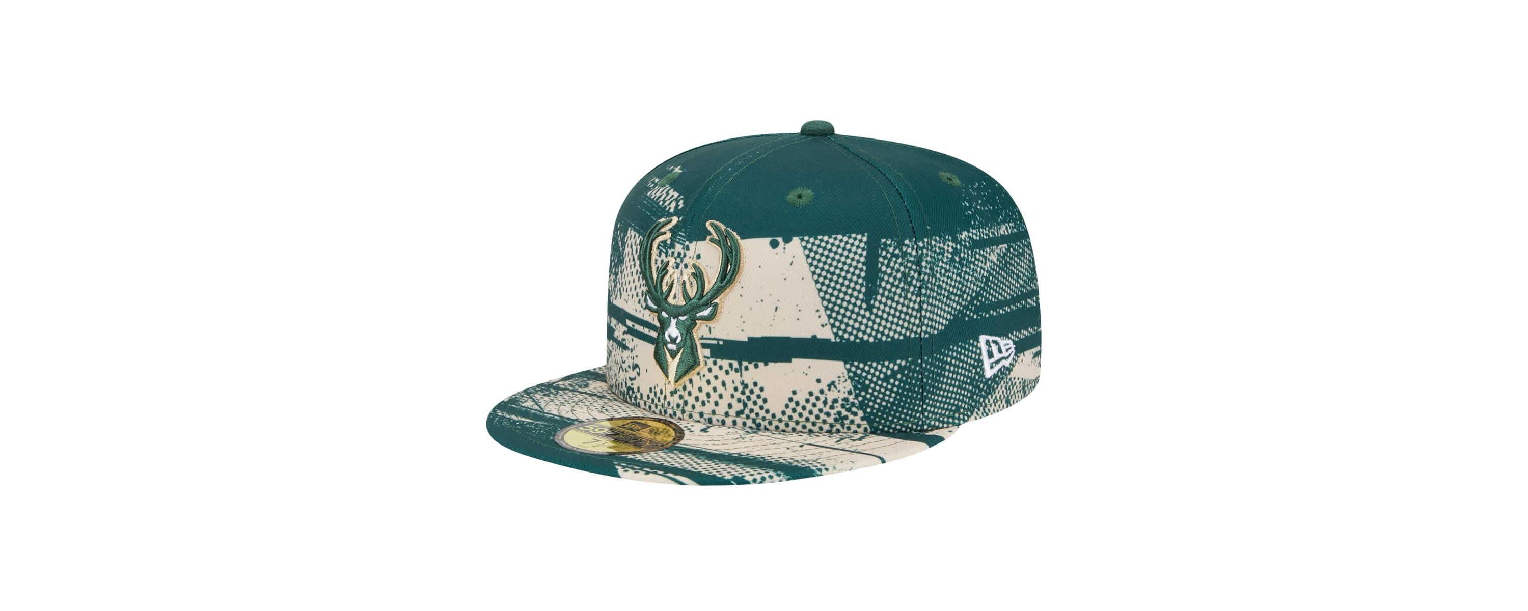NBA Hunter Milwaukee Bucks Tip-Off 59FIFTY Fitted Hat