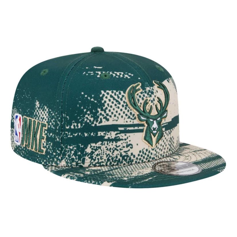 NBA Hunter Milwaukee Bucks Tip-Off 9FIFTY Snapback Hat