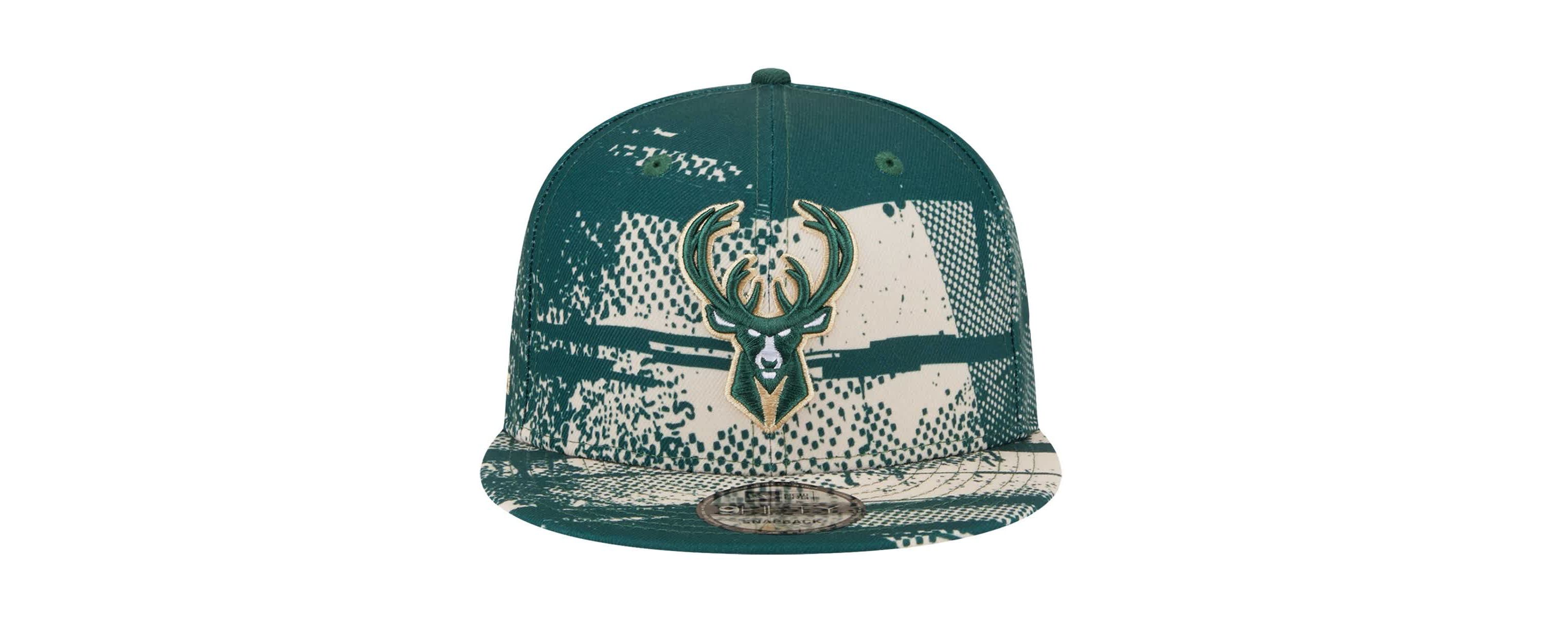 NBA Hunter Milwaukee Bucks Tip-Off 9FIFTY Snapback Hat