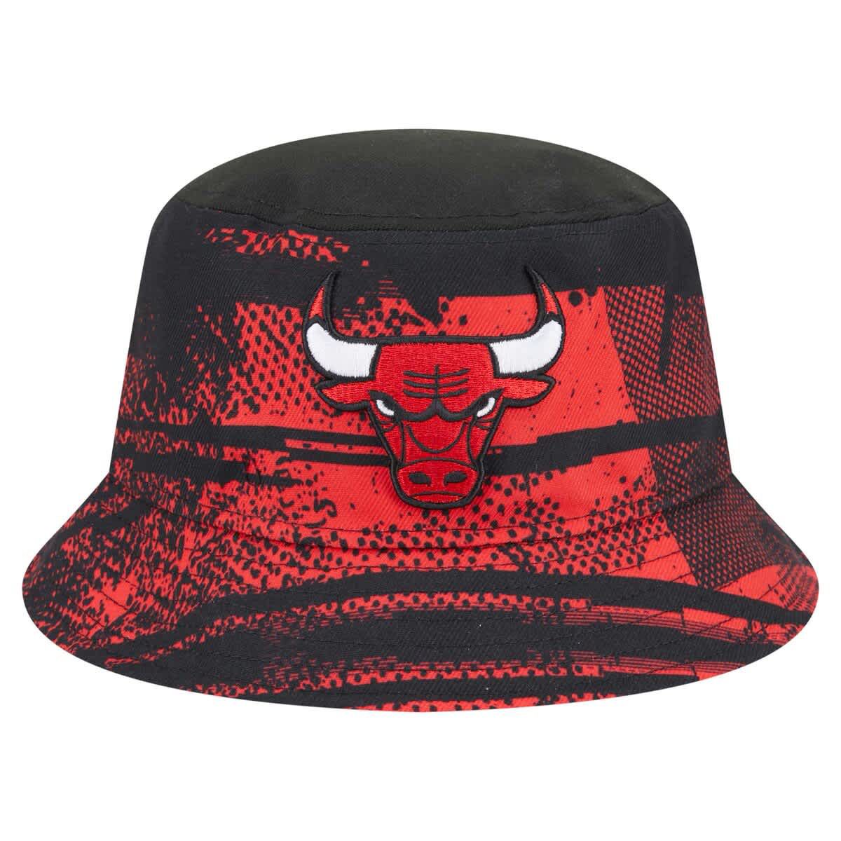 NBA Black/Red Chicago Bulls Tip-Off Bucket Hat