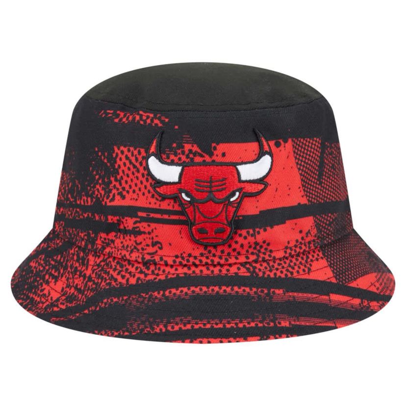 NBA Black/Red Chicago Bulls Tip-Off Bucket Hat