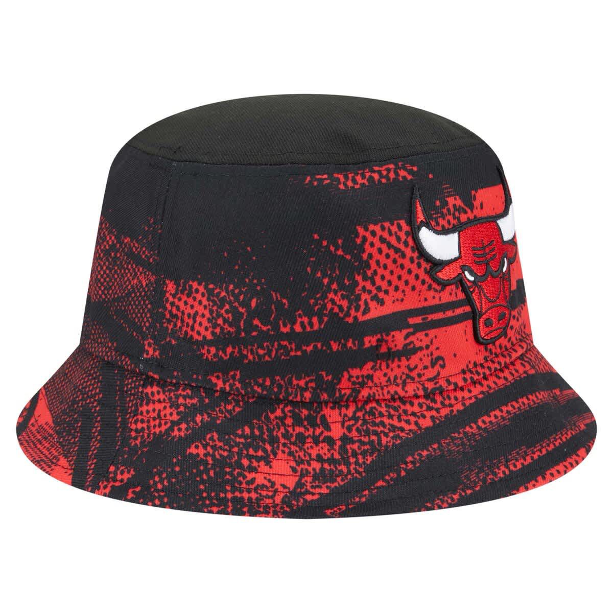 NBA Black/Red Chicago Bulls Tip-Off Bucket Hat