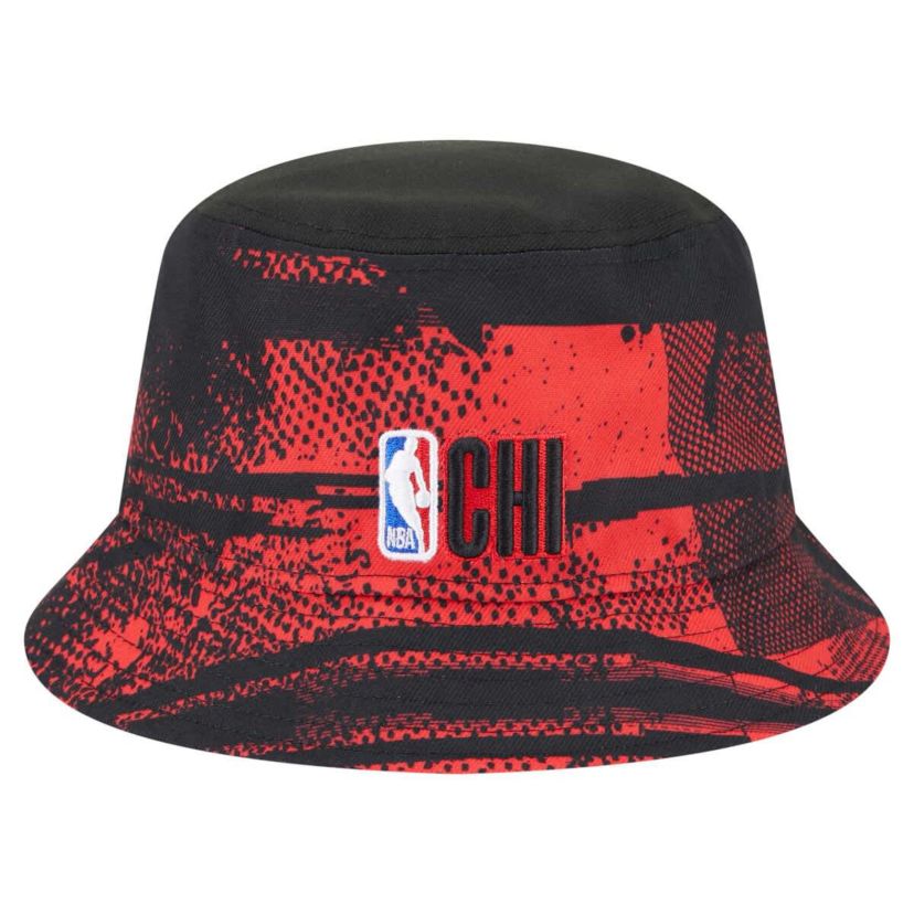 NBA Black/Red Chicago Bulls Tip-Off Bucket Hat