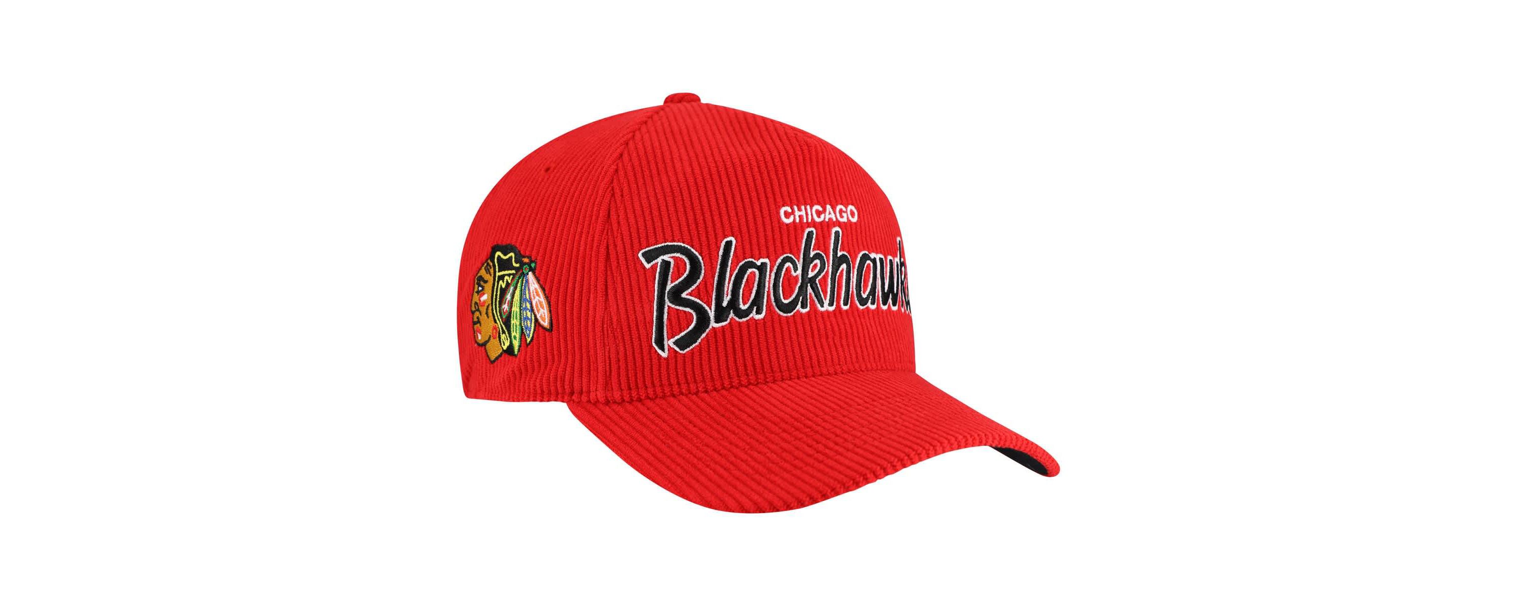 NHL Chicago Blackhawks Crosstown Corduroy Hitch Adjustable Hat
