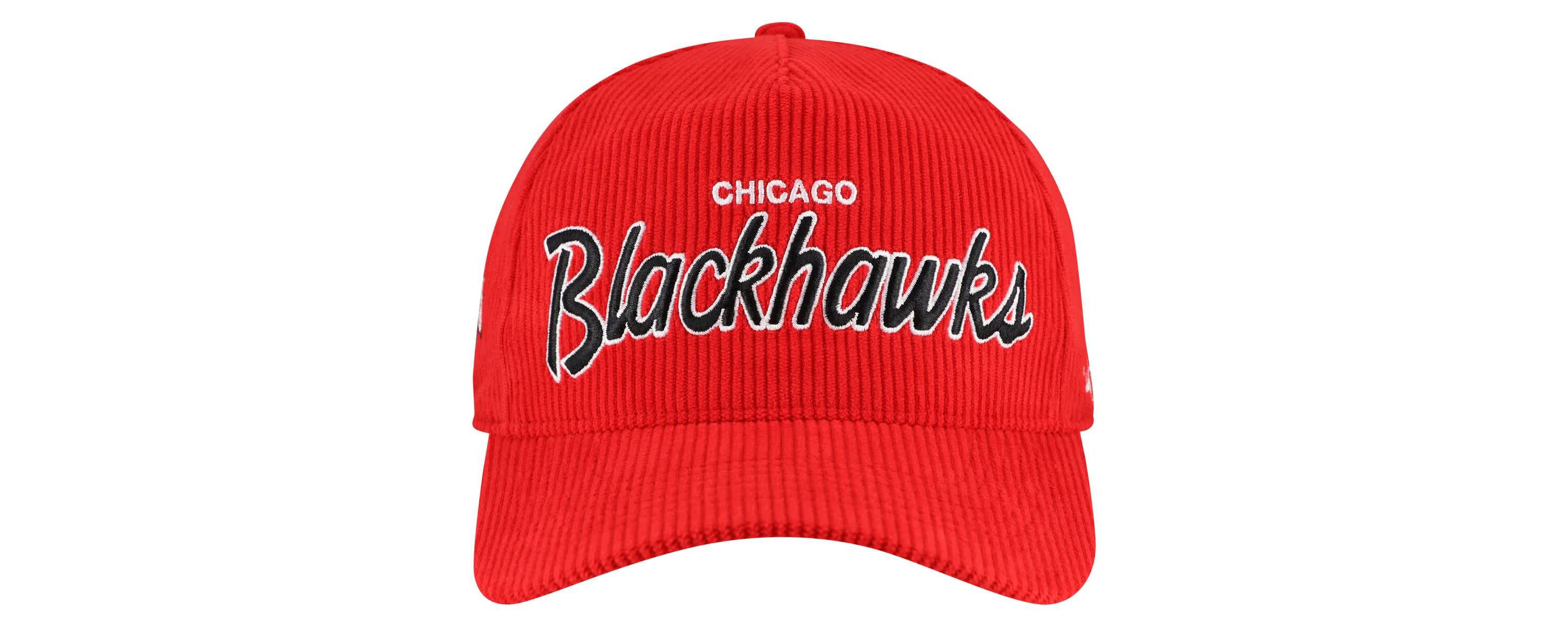 NHL Chicago Blackhawks Crosstown Corduroy Hitch Adjustable Hat