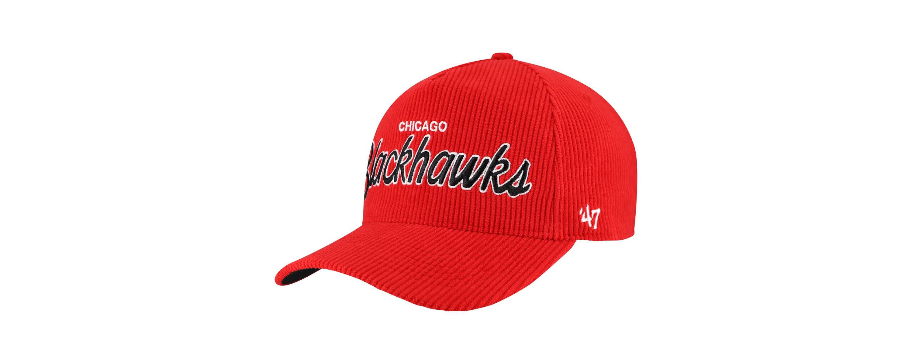 NHL Chicago Blackhawks Crosstown Corduroy Hitch Adjustable Hat