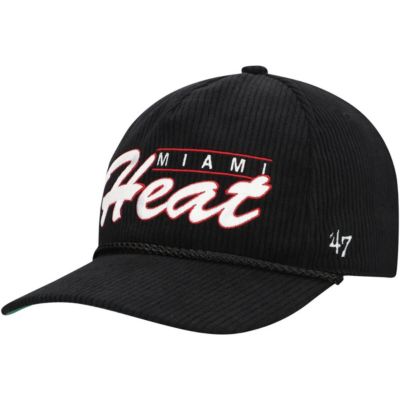 '47 Men's NBA Miami Heat Double Header Sidepatch Cord Hitch Adjustable Hat