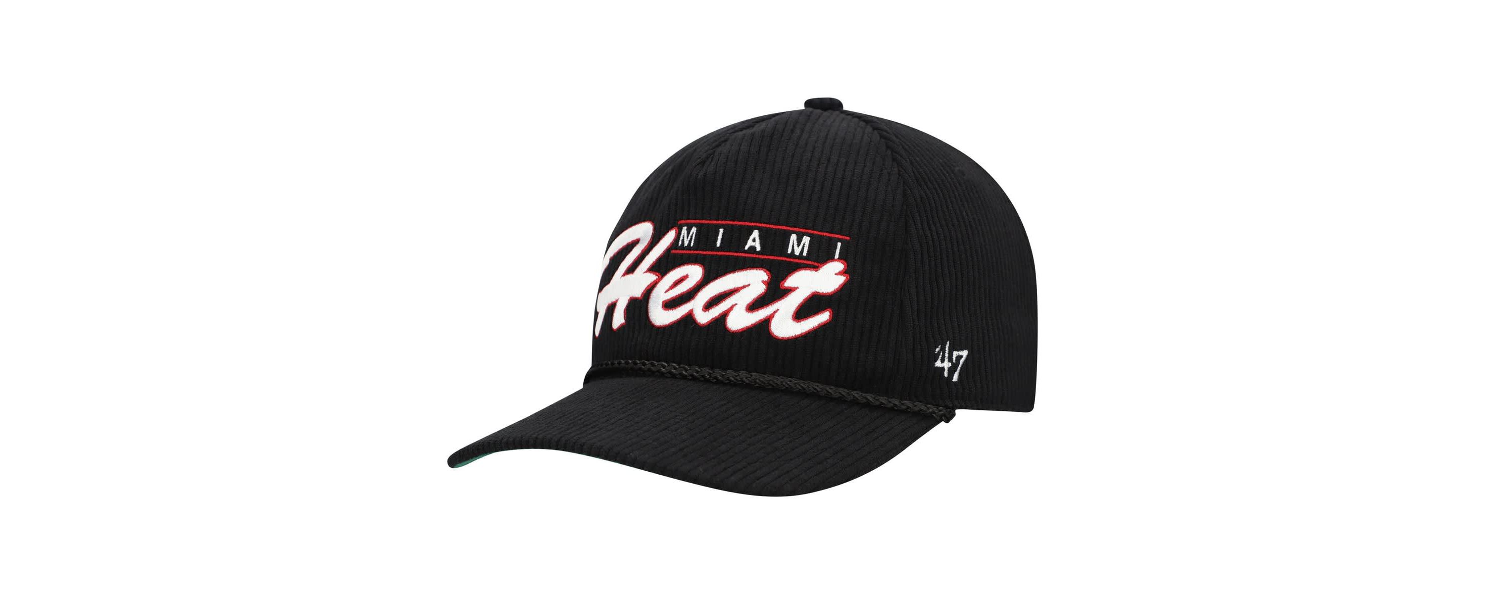 NBA Miami Heat Double Header Sidepatch Cord Hitch Adjustable Hat