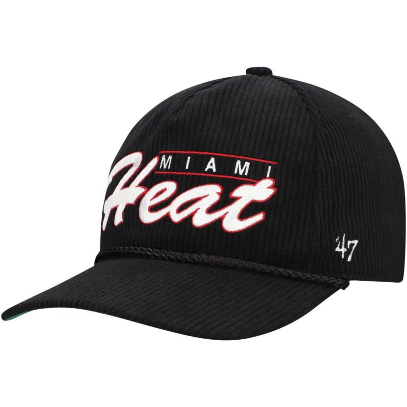 NBA Miami Heat Double Header Sidepatch Cord Hitch Adjustable Hat