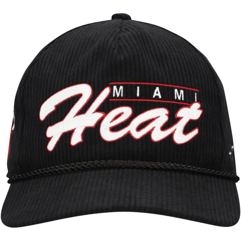 NBA Miami Heat Double Header Sidepatch Cord Hitch Adjustable Hat