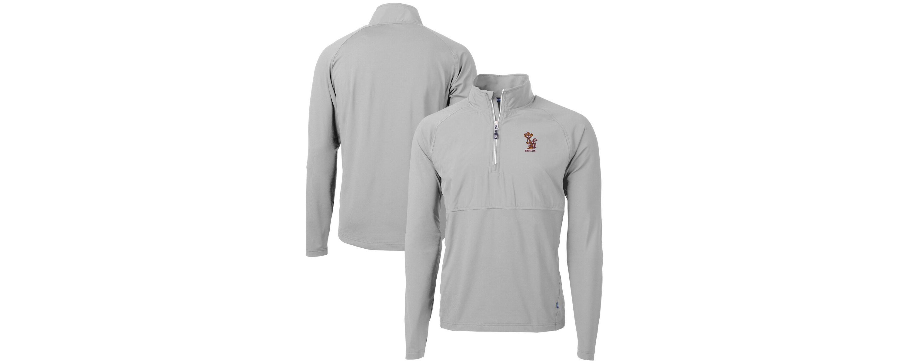 NCAA Minnesota Golden Gophers DryTec Adapt Eco Knit Hybrid Recycled Raglan Quarter-Zip Jacket