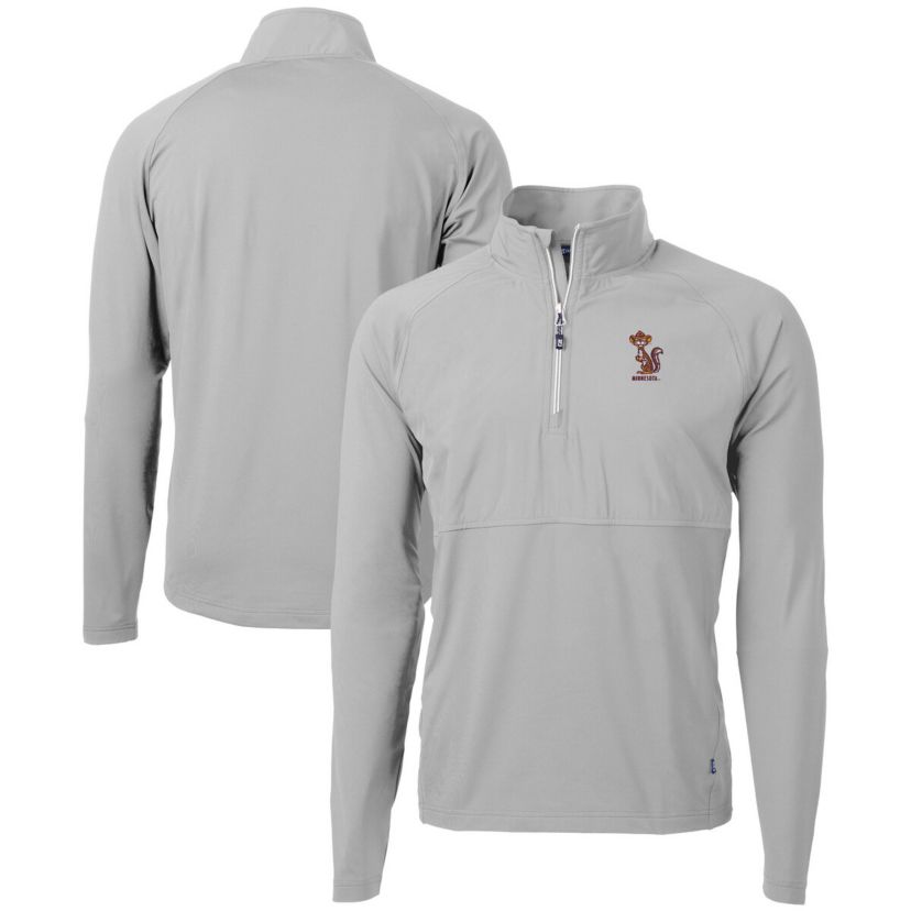 NCAA Minnesota Golden Gophers DryTec Adapt Eco Knit Hybrid Recycled Raglan Quarter-Zip Jacket