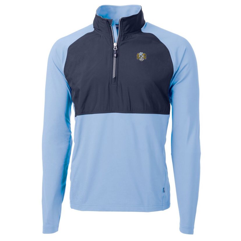 NCAA Carolina North Carolina Tar Heels DryTec Adapt Eco Knit Hybrid Recycled Raglan Quarter-Zip Jacket