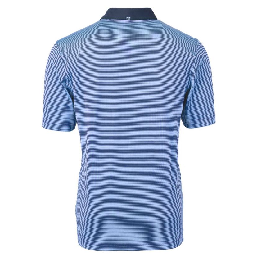 NCAA Carolina Blue/Navy North Carolina Tar Heels Vault DryTec Virtue Eco Pique Micro Stripe Recycled Polo
