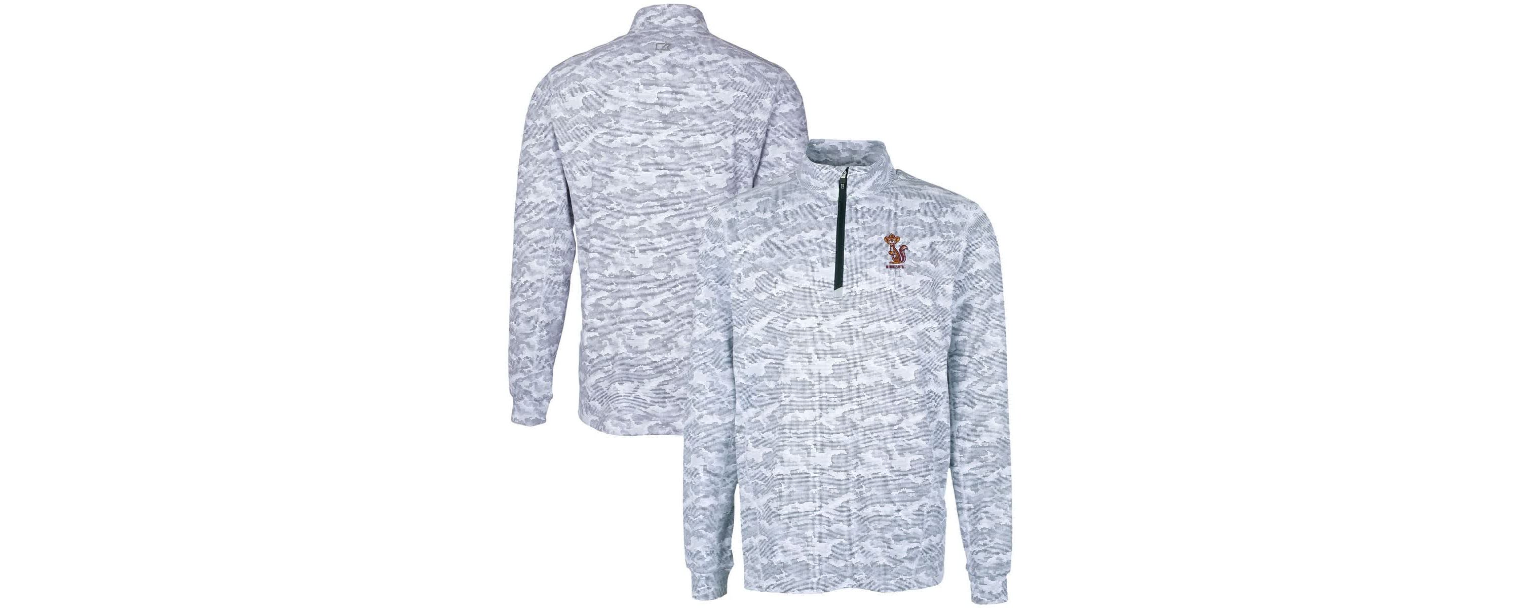 NCAA Minnesota Golden Gophers Vault DryTec Traverse Print Stretch Quarter-Zip Jacket