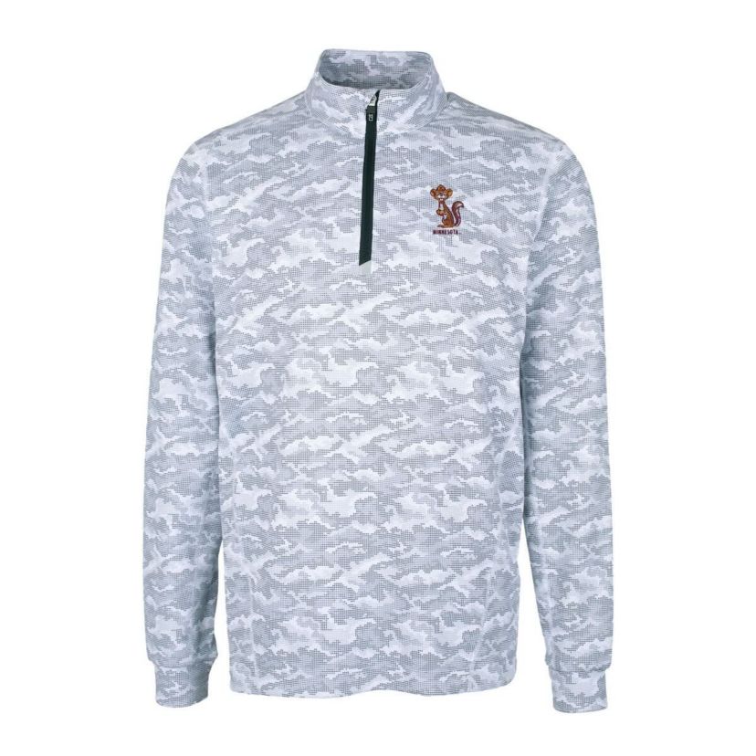 NCAA Minnesota Golden Gophers Vault DryTec Traverse Print Stretch Quarter-Zip Jacket