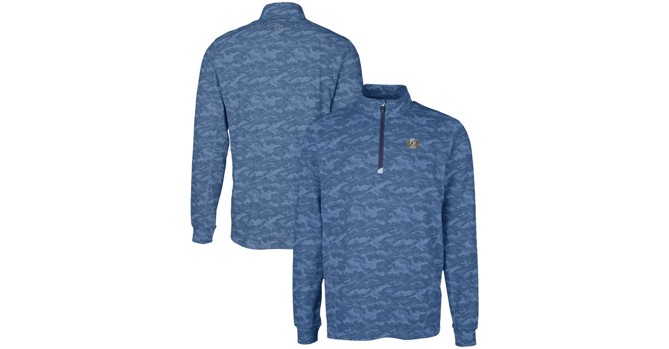 NCAA North Carolina Tar Heels Vault DryTec Traverse Print Stretch Quarter-Zip Jacket