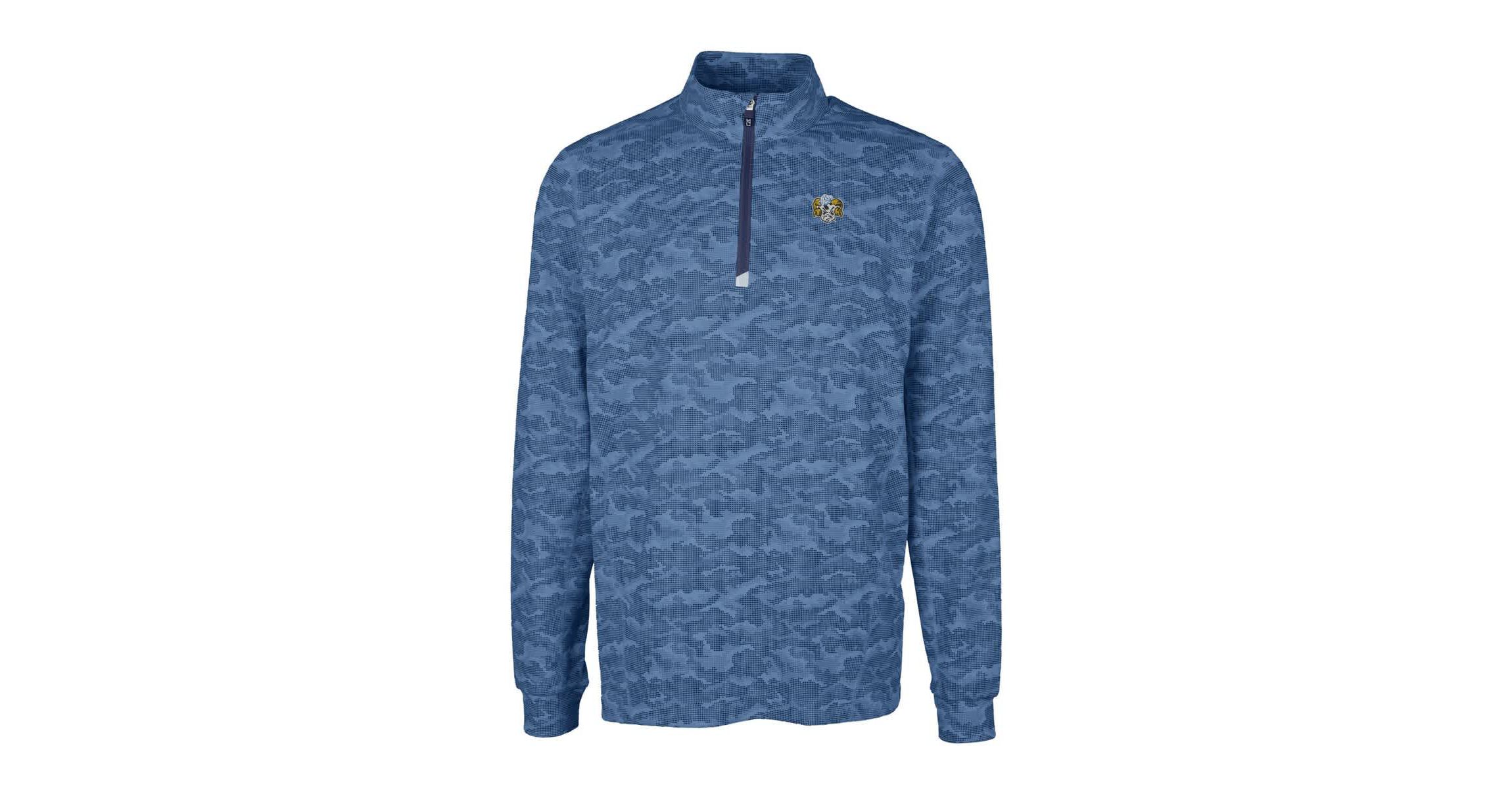 NCAA North Carolina Tar Heels Vault DryTec Traverse Print Stretch Quarter-Zip Jacket
