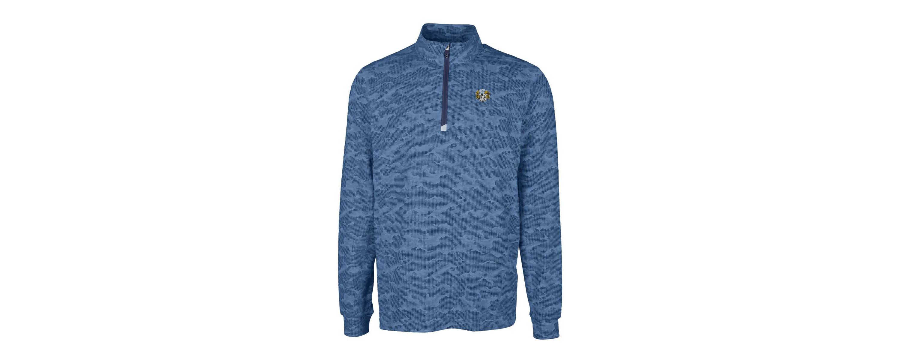 NCAA North Carolina Tar Heels Vault DryTec Traverse Print Stretch Quarter-Zip Jacket