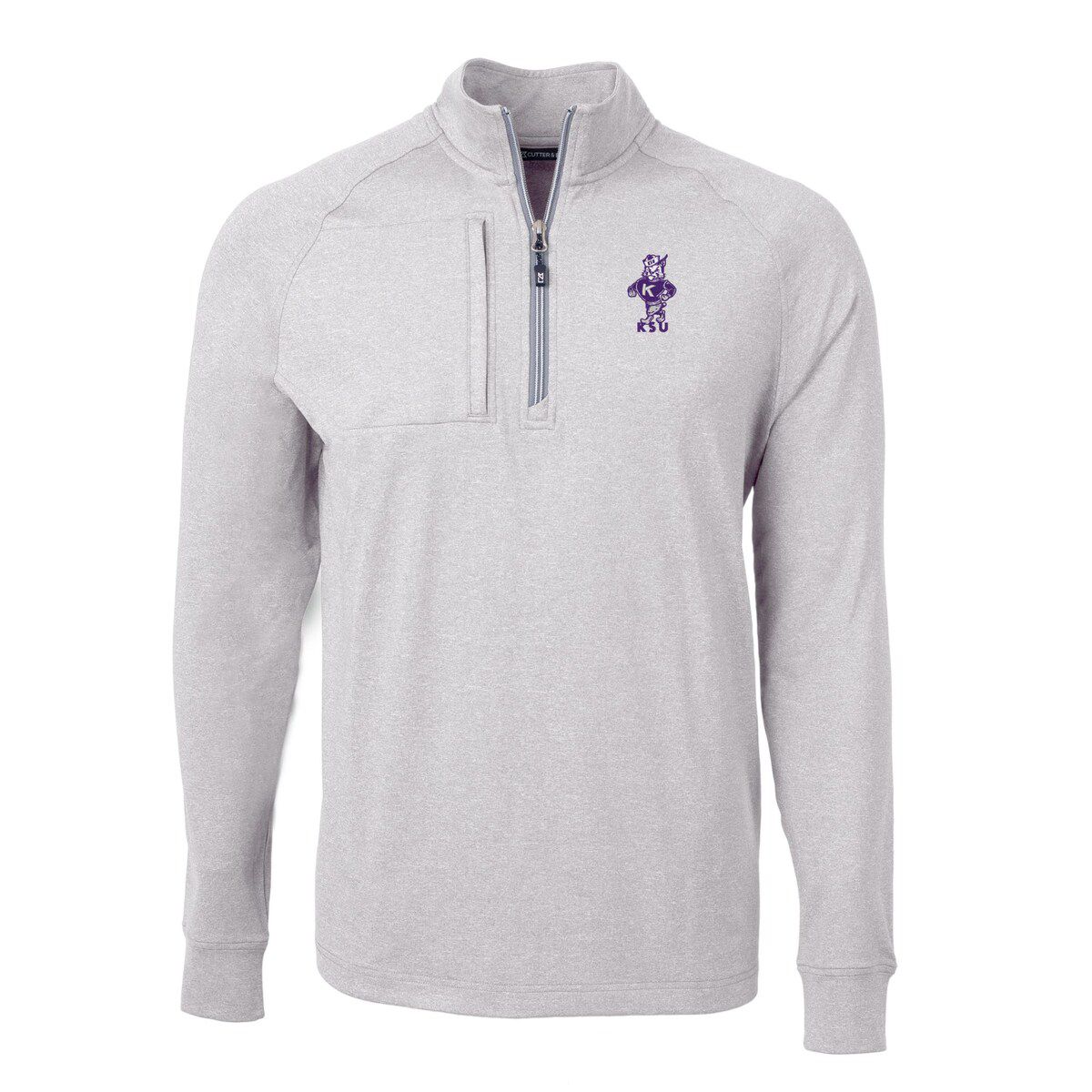 NCAA Kansas State Wildcats Vault Adapt Eco Knit ed Recycled Raglan Quarter-Zip Top
