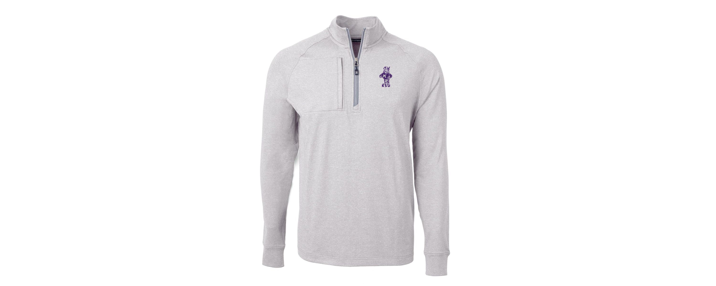 NCAA Kansas State Wildcats Vault Adapt Eco Knit ed Recycled Raglan Quarter-Zip Top