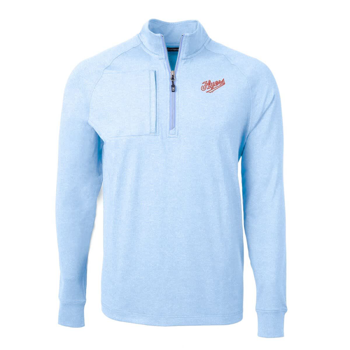 NCAA Light Dayton Flyers Vault Adapt Eco Knit ed Recycled Raglan Quarter-Zip Top