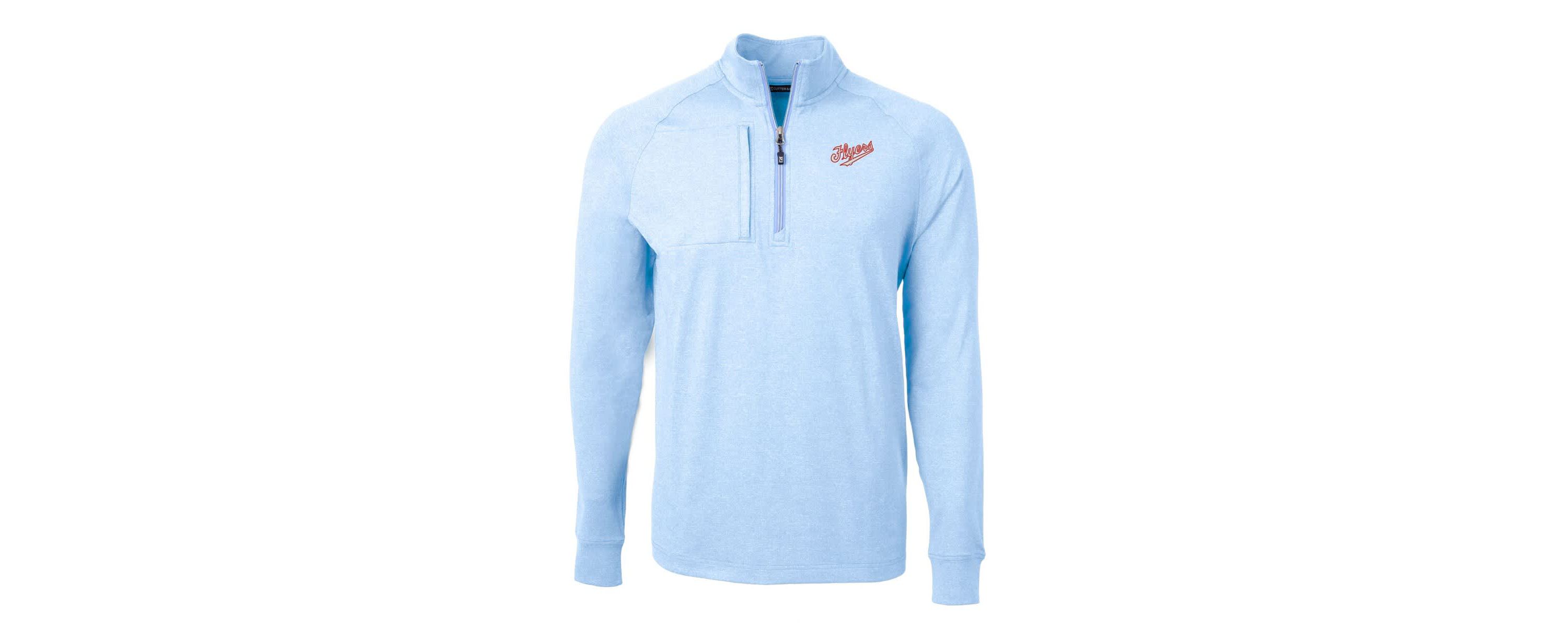 NCAA Light Dayton Flyers Vault Adapt Eco Knit ed Recycled Raglan Quarter-Zip Top