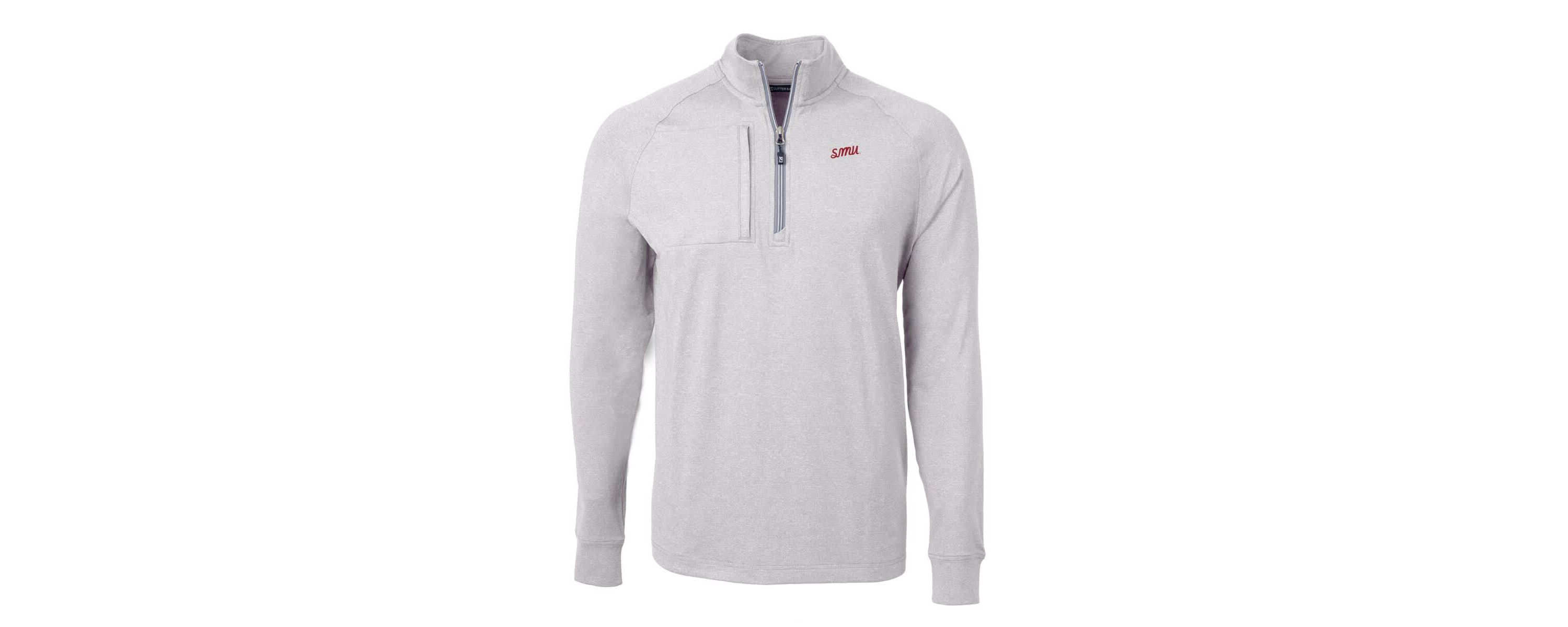 NCAA SMU Mustangs Vault Adapt Eco Knit ed Recycled Raglan Quarter-Zip Top