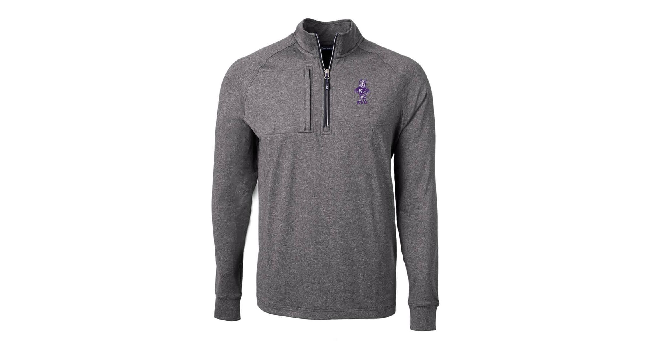 NCAA Kansas State Wildcats Vault Adapt Eco Knit ed Recycled Raglan Quarter-Zip Top