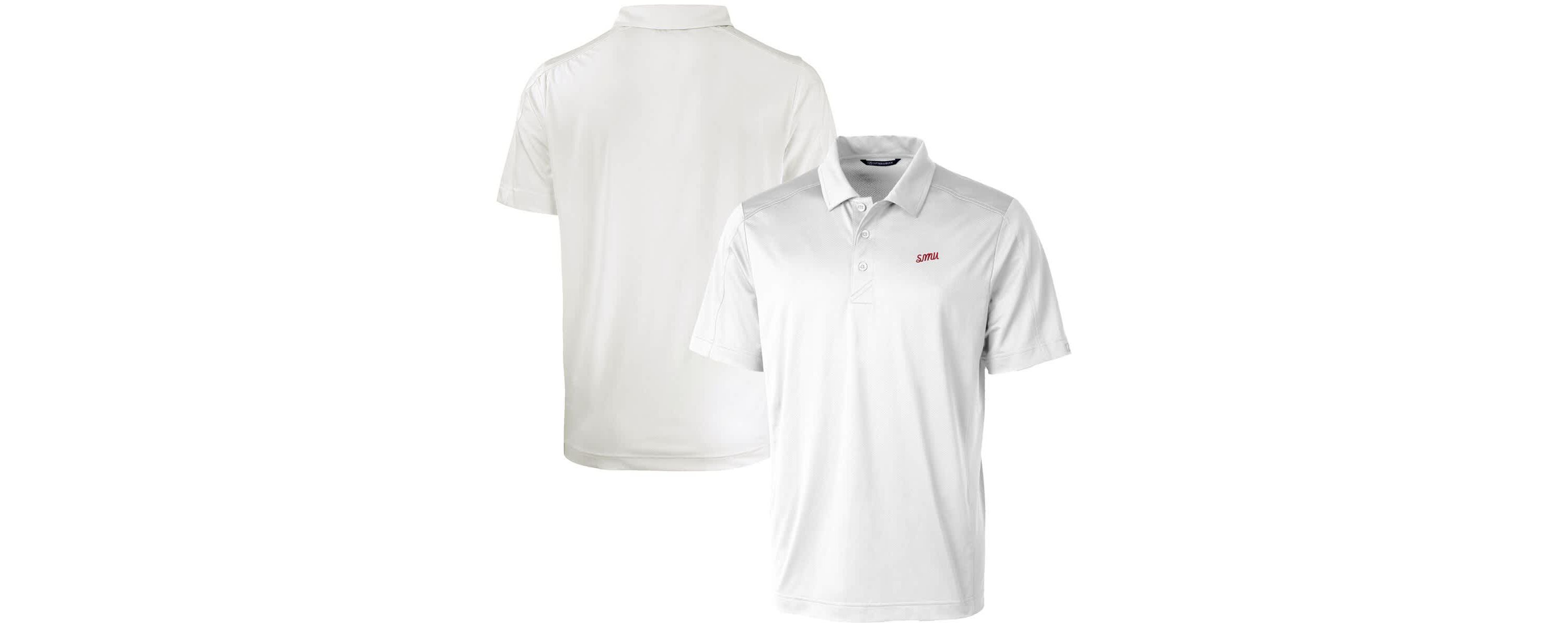 NCAA SMU Mustangs Vault Prospect Textured Stretch Polo