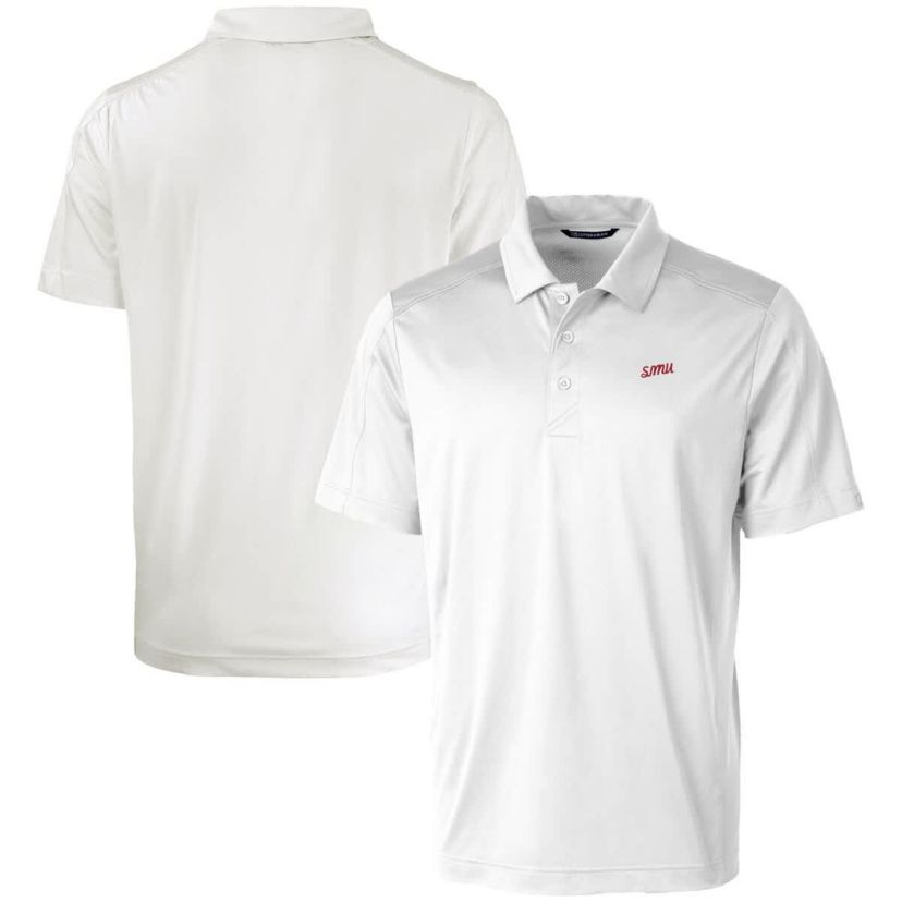 NCAA SMU Mustangs Vault Prospect Textured Stretch Polo