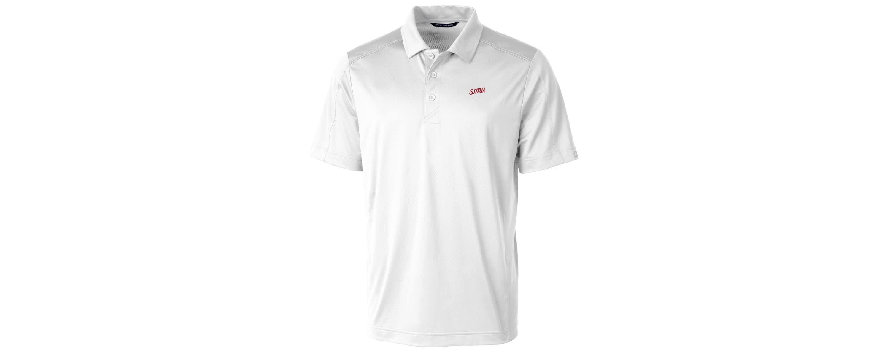 NCAA SMU Mustangs Vault Prospect Textured Stretch Polo