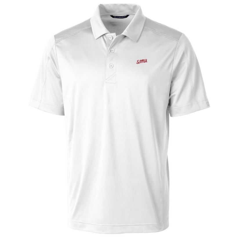 NCAA SMU Mustangs Vault Prospect Textured Stretch Polo
