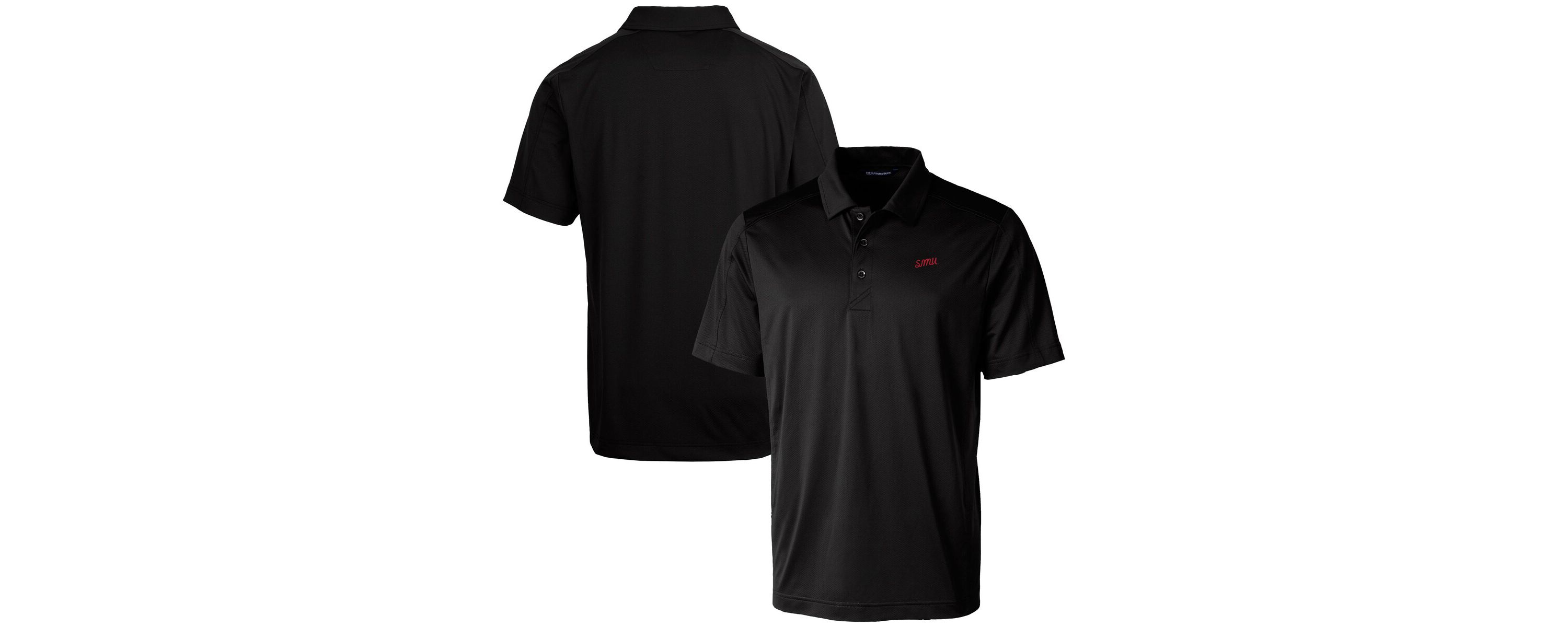 NCAA SMU Mustangs Vault Prospect Textured Stretch Polo