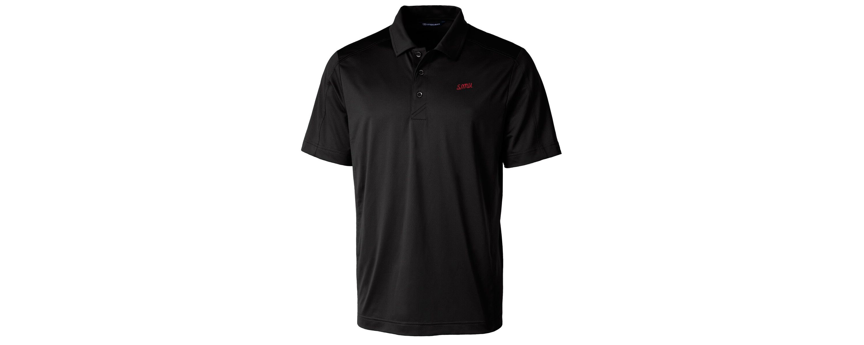 NCAA SMU Mustangs Vault Prospect Textured Stretch Polo
