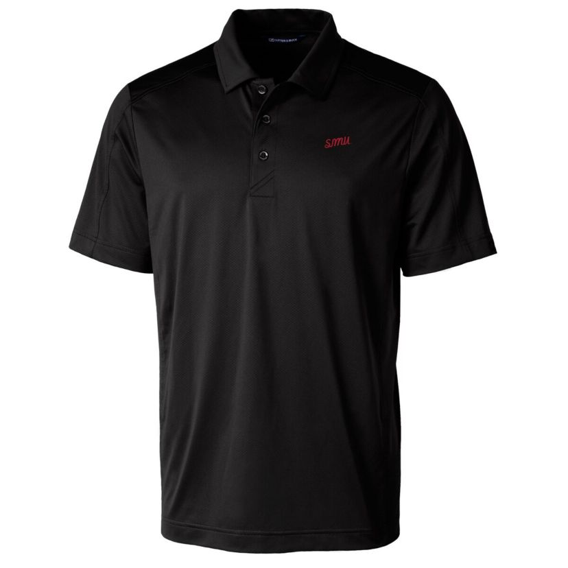 NCAA SMU Mustangs Vault Prospect Textured Stretch Polo