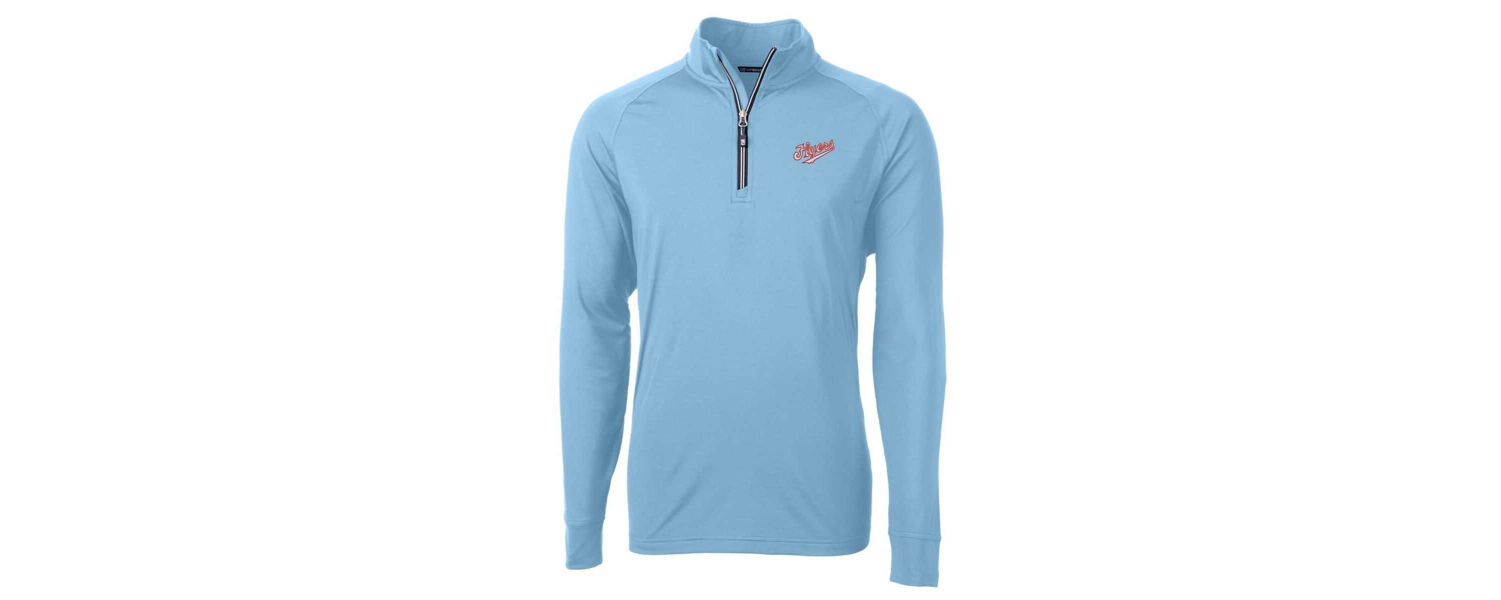 NCAA Light Dayton Flyers Vault Adapt Eco Knit Stretch Recycled DryTec Quarter-Zip Top