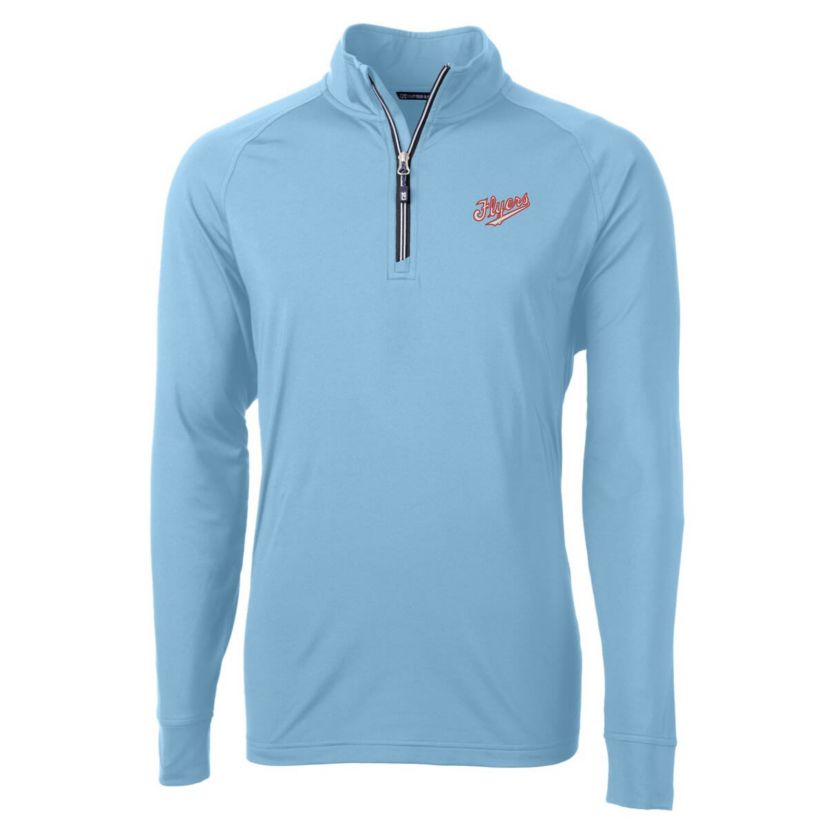 NCAA Light Dayton Flyers Vault Adapt Eco Knit Stretch Recycled DryTec Quarter-Zip Top