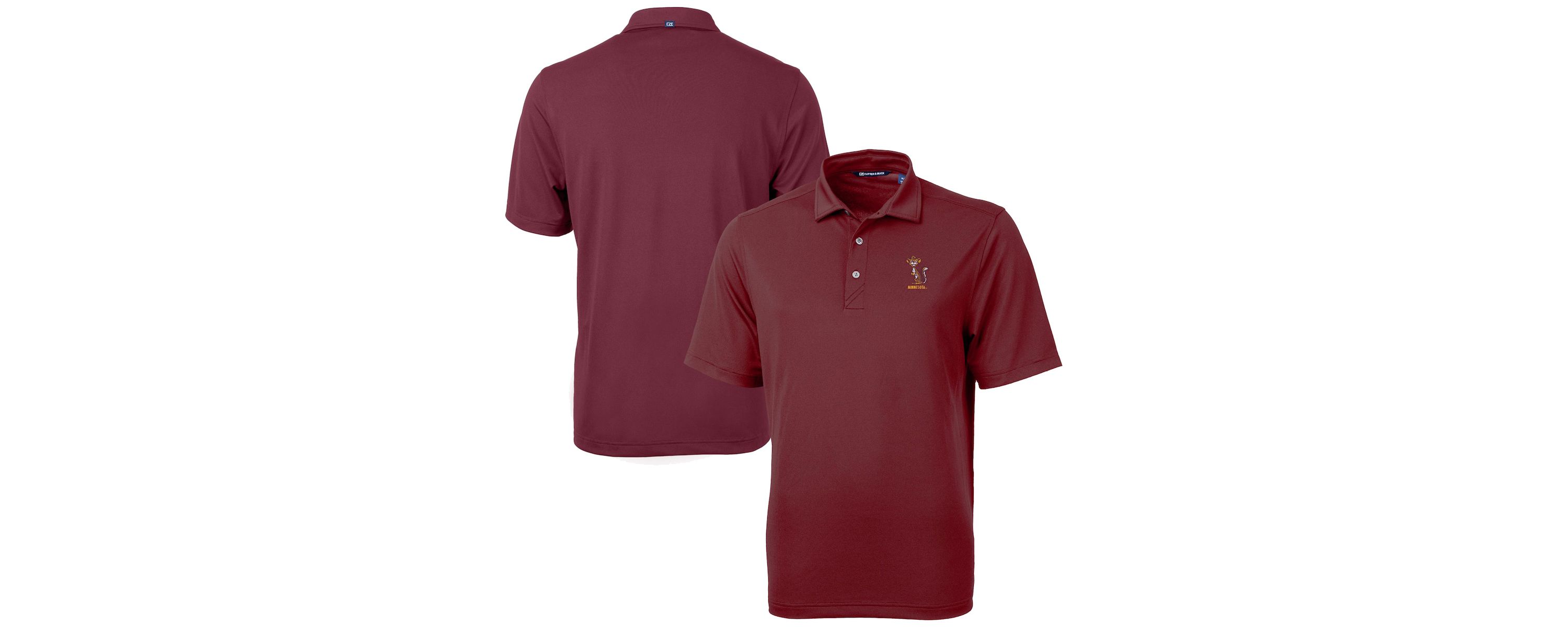 NCAA Minnesota Golden Gophers Vault DryTec Virtue Eco Pique Recycled Polo