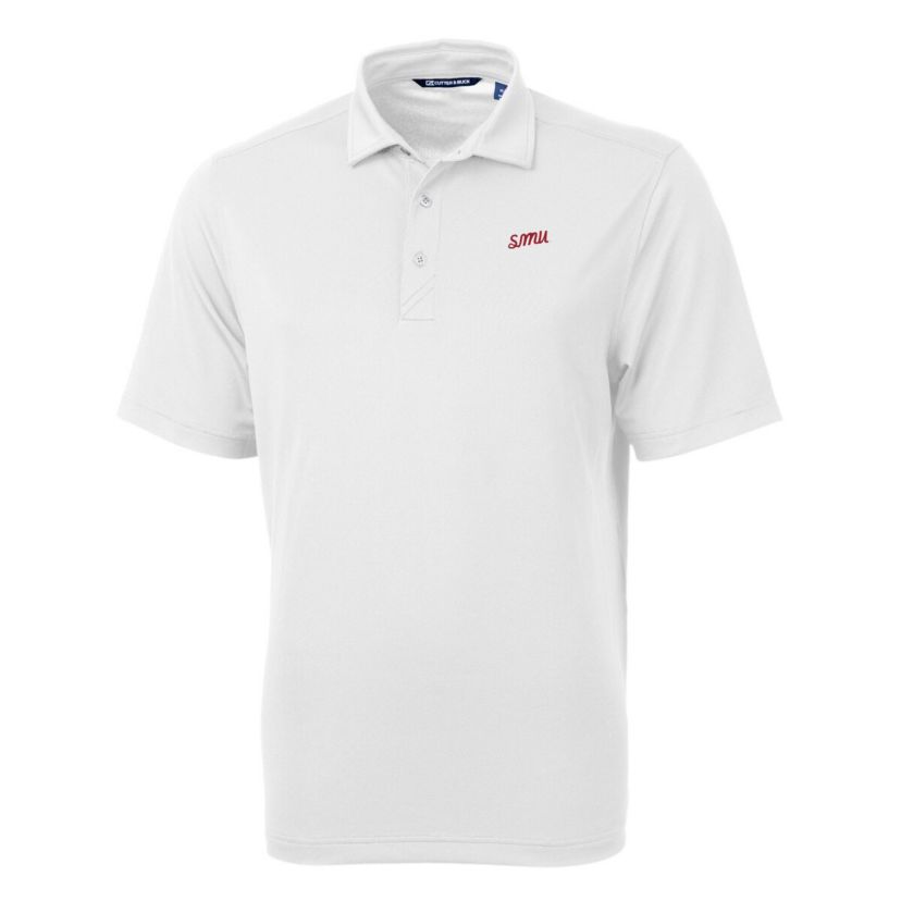 NCAA SMU Mustangs Vault DryTec Virtue Eco Pique Recycled Polo