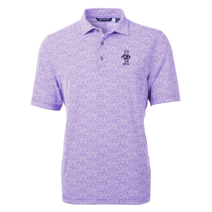NCAA Kansas State Wildcats Vault DryTec Virtue Eco Pique Botanical Print Recycled Polo