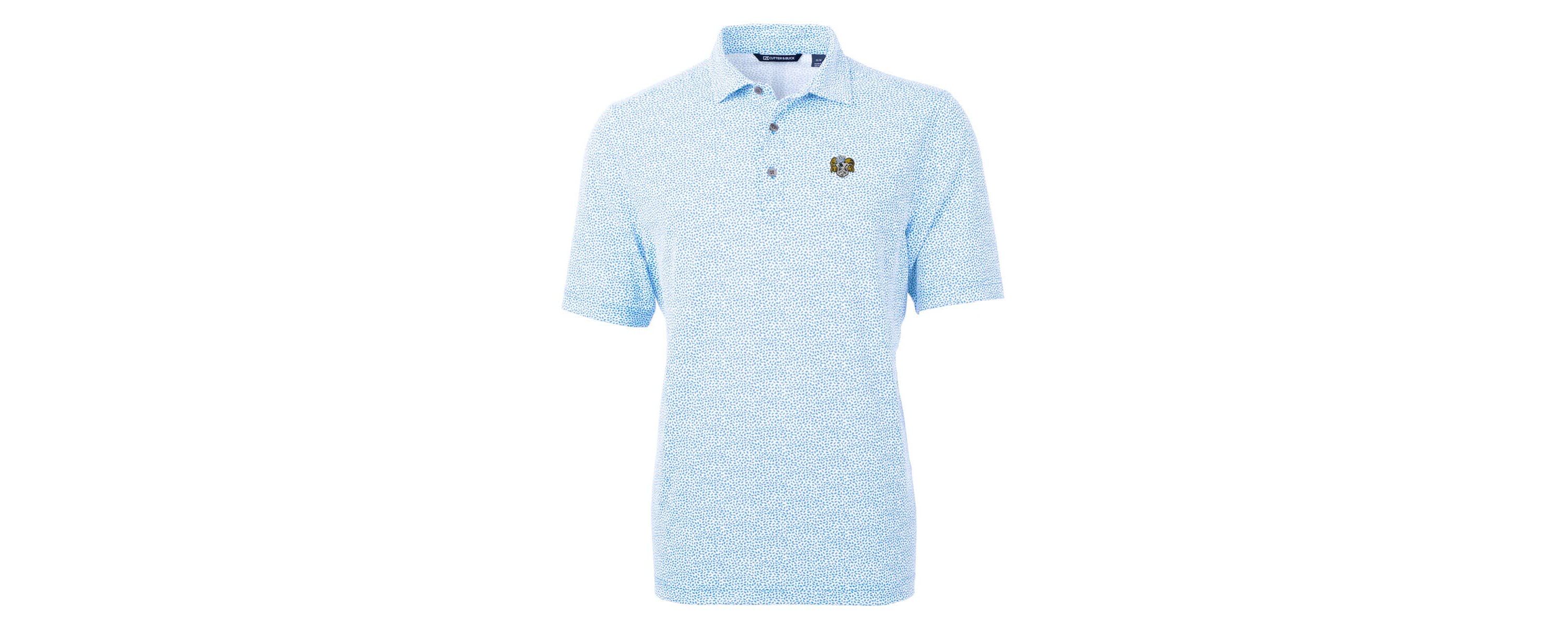 NCAA Light North Carolina Tar Heels Vault DryTec Virtue Eco Pique Botanical Print Recycled Polo
