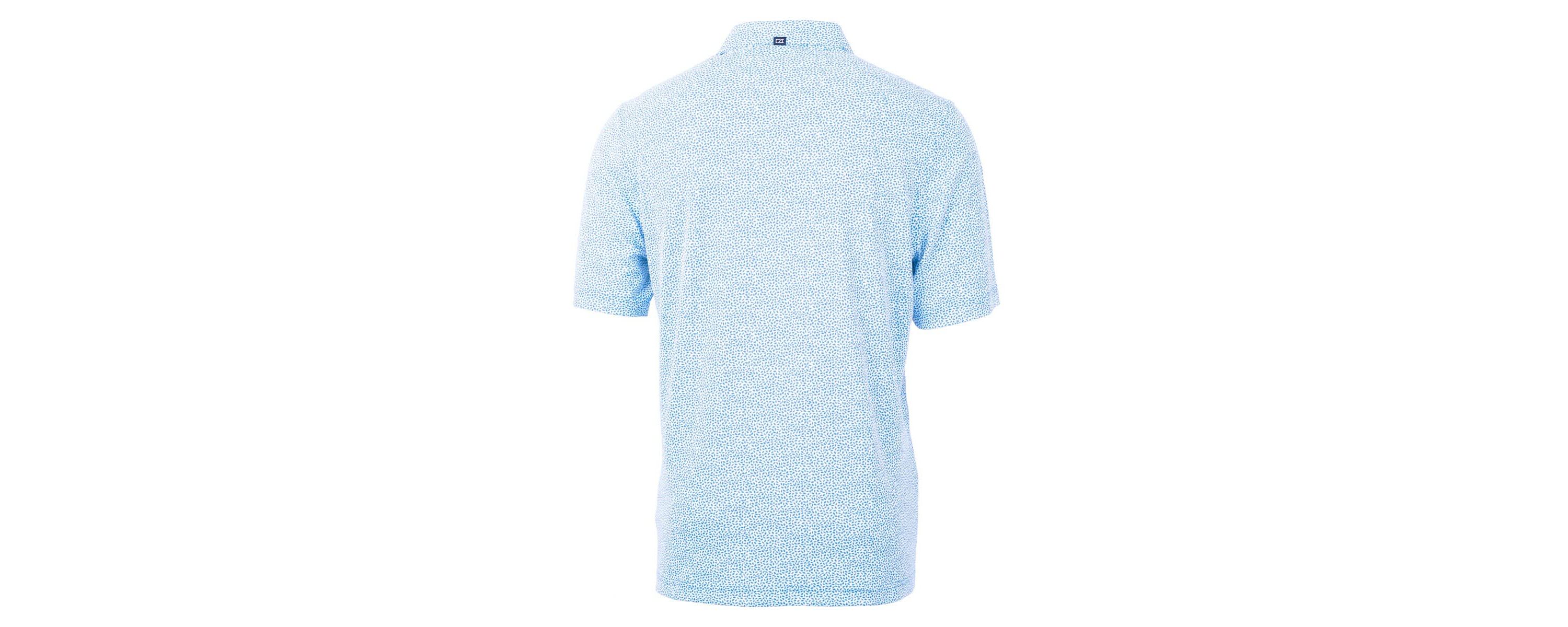 NCAA Light North Carolina Tar Heels Vault DryTec Virtue Eco Pique Botanical Print Recycled Polo